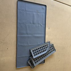 Washer Dryer rubber topper and magnetic guard rails