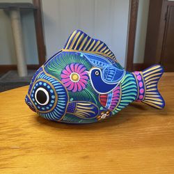 Hand Painted Fishy Bank