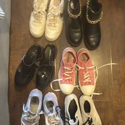 vans, convers, nikes, and madden shoes