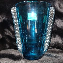 Vintage Blenko Blue Vase