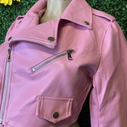 Pink Bubblegum Leather jacket 