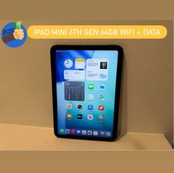 iPad Mini 6th Generation 64GB WiFi + Cellular (Unlocked) – Great Condition