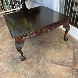 Wooden coffee table