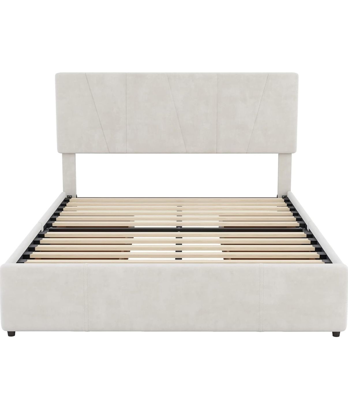 Queen Size Bed With Storage Cabinets 