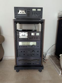 Vintage audiophile rack sound system