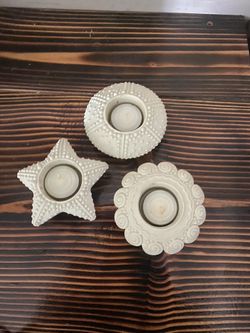 Partylite Beach Theme Tealight Holders