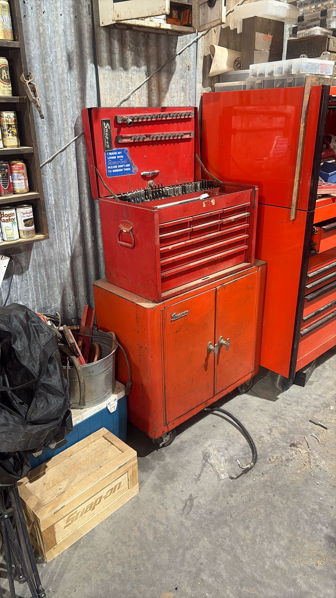 Vintage Snap On Top And Bottom Tool Boxes