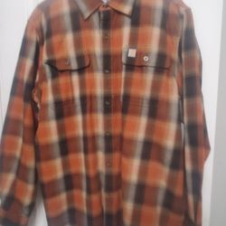 CARHARTT LARGE SHADOW PLAID NOT PENDLETON BOARD SHIRT DIXXON FLANNEL VANS OAKLEY DARK SEAS BRIXTON FILSON HARLEY DAVIDSON BIKER STYLE SHIRT LEVIS 501