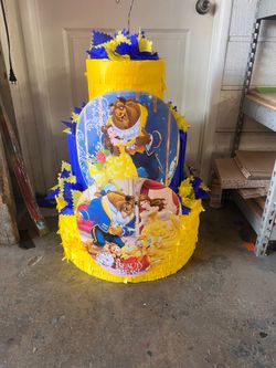 Beauty and the Beast Tower Pinata