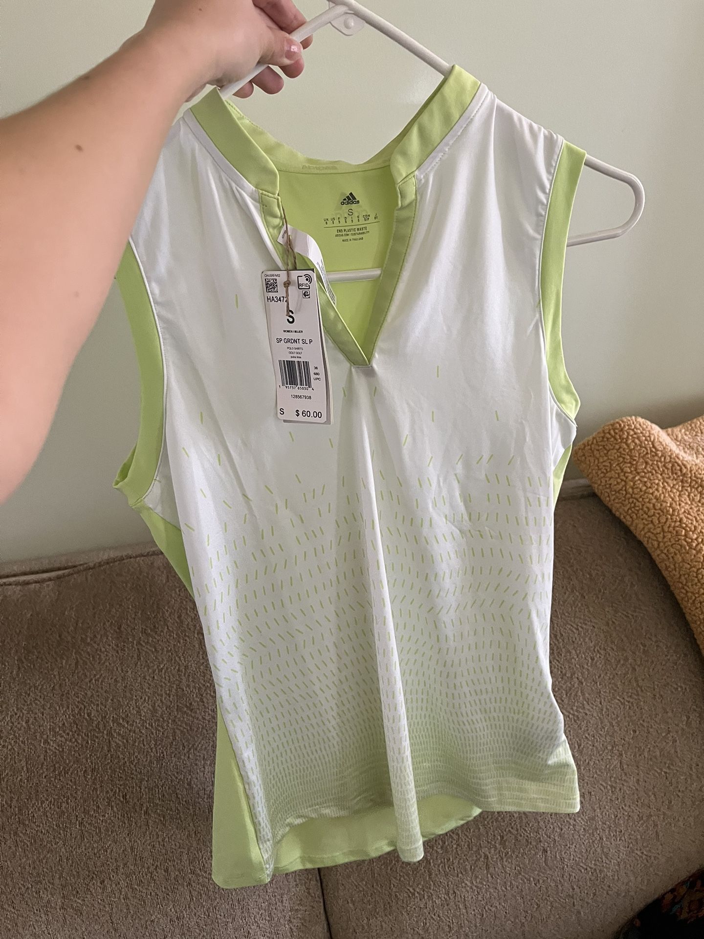 New Adidas Sleeveless Golf Top