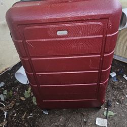 Price Is Firm.. Large Hardcover Swivel Luggage