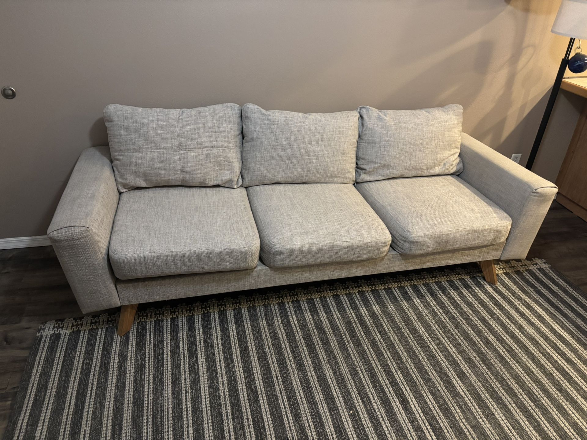 Grey 3 Seat Couch