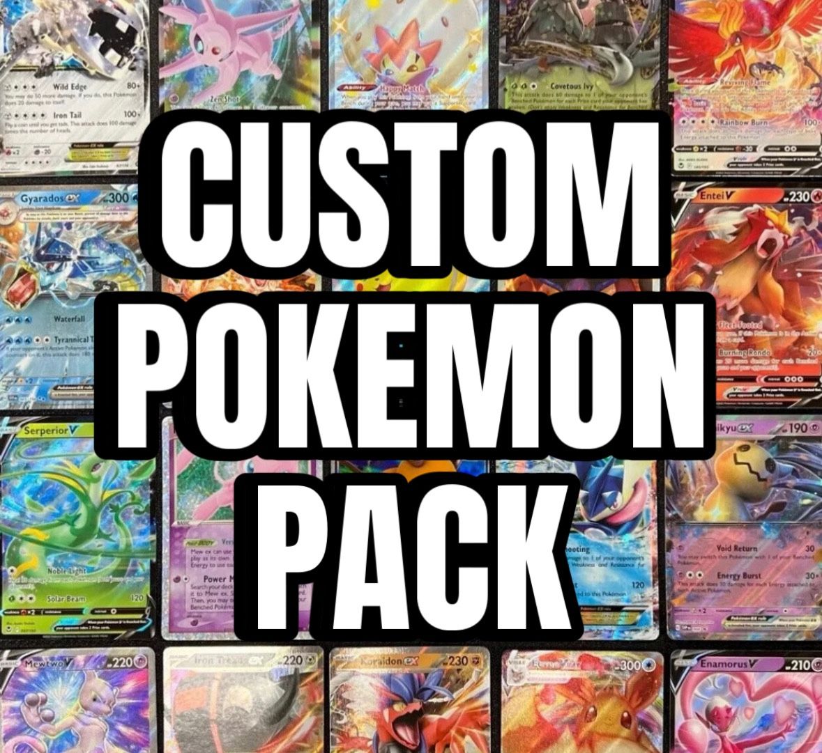 Custom Pokemon Card Pack - Choose Your Cards