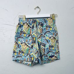 Patagonia unisex 100% cotton, FunHoggers shorts thriving planet logo Xsmall