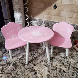 Doll Wooden Table & Chair Set