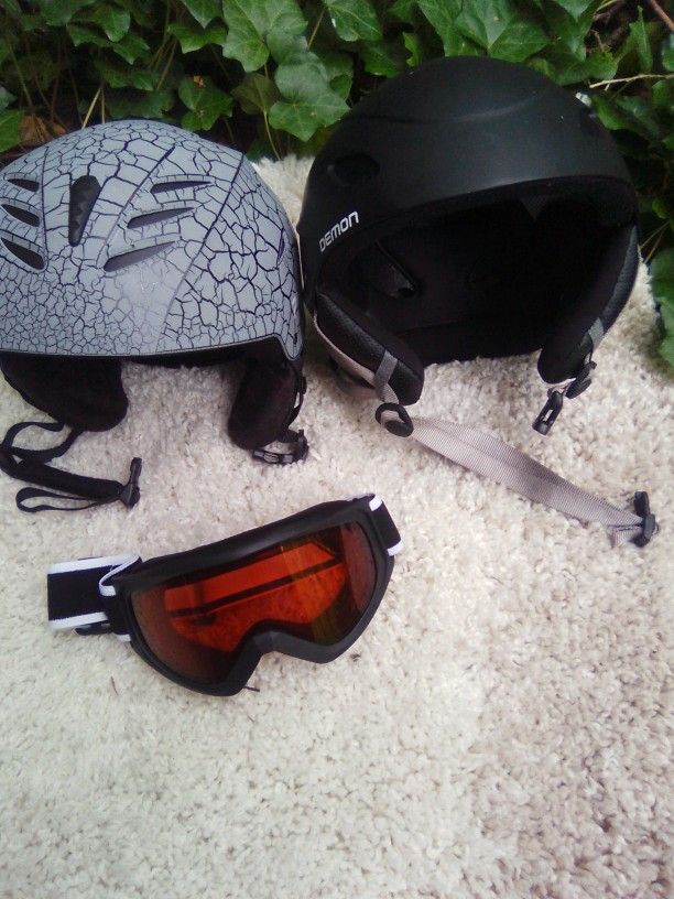 Two Snowboard/Sport Helmets