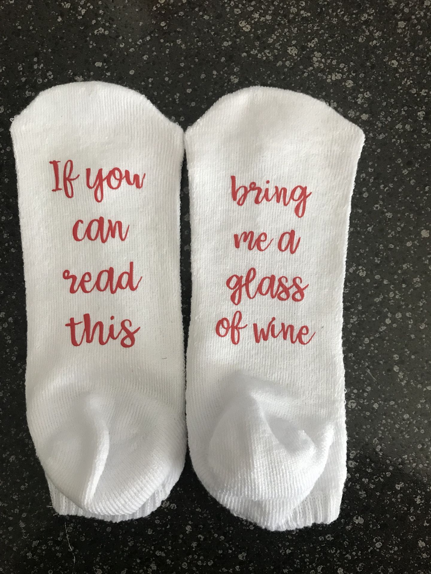 Socks - if you can read this bring me a glass of wine