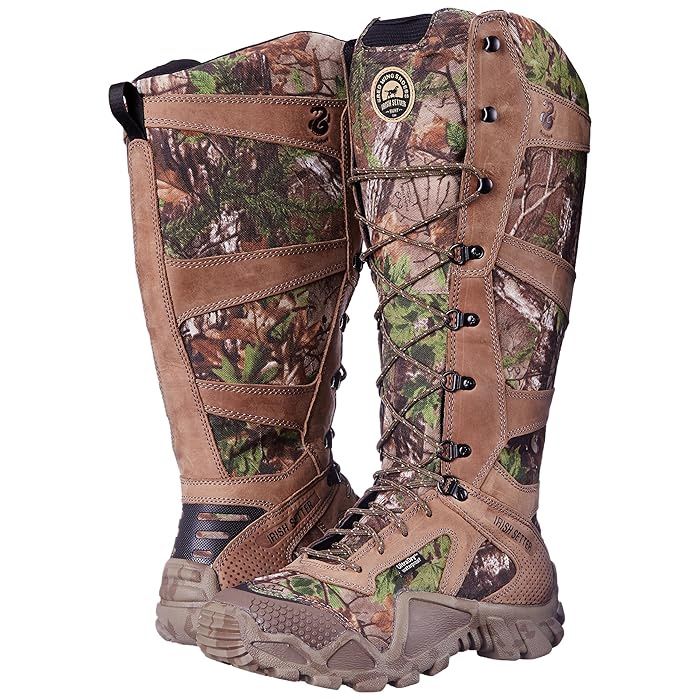 Irish Setter Red Wing Hunting  Vaprtrek Zip Waterproof Snake Boot 17" Mens Size 8