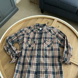 Mens Patagonia Long Sleeve Button Down Size L