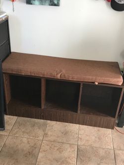 Storage Bench with Cushion Top