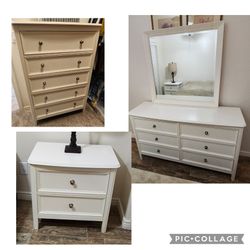 White dresser set - 4 piece