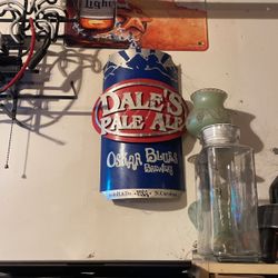 dales pale ale 3d tin sign