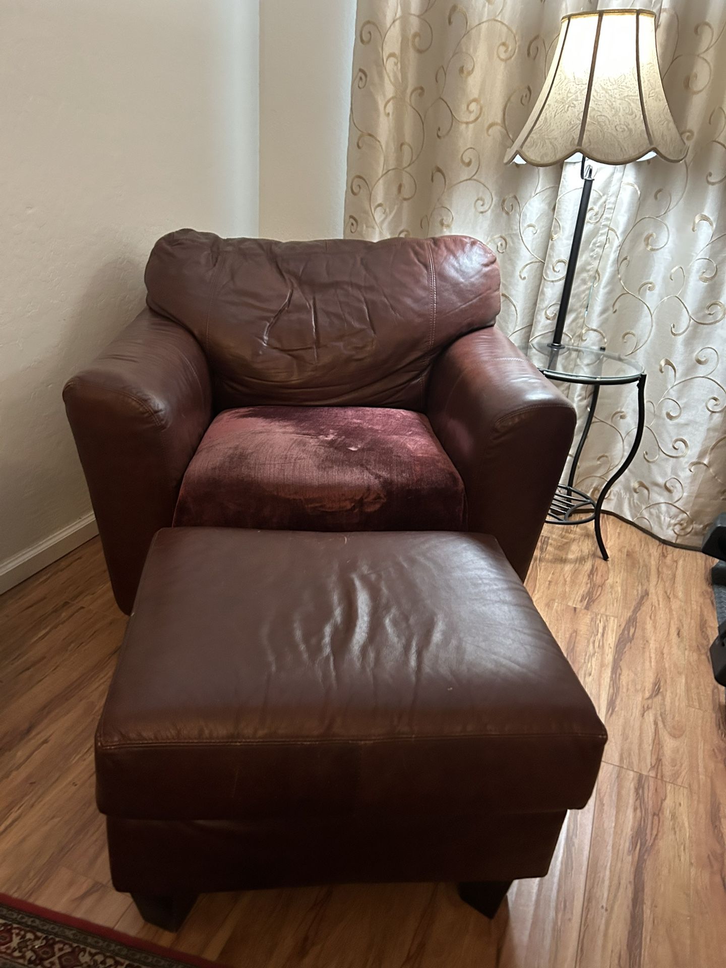 Very comfortable chair and ottoman