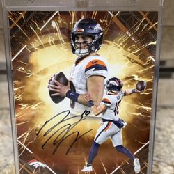 Bo Nix Autographed Emanate – #15/25 – Fanatics