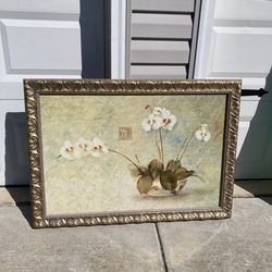 Framed Orchid Canvas