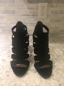 Nina High Heel Black Sandals