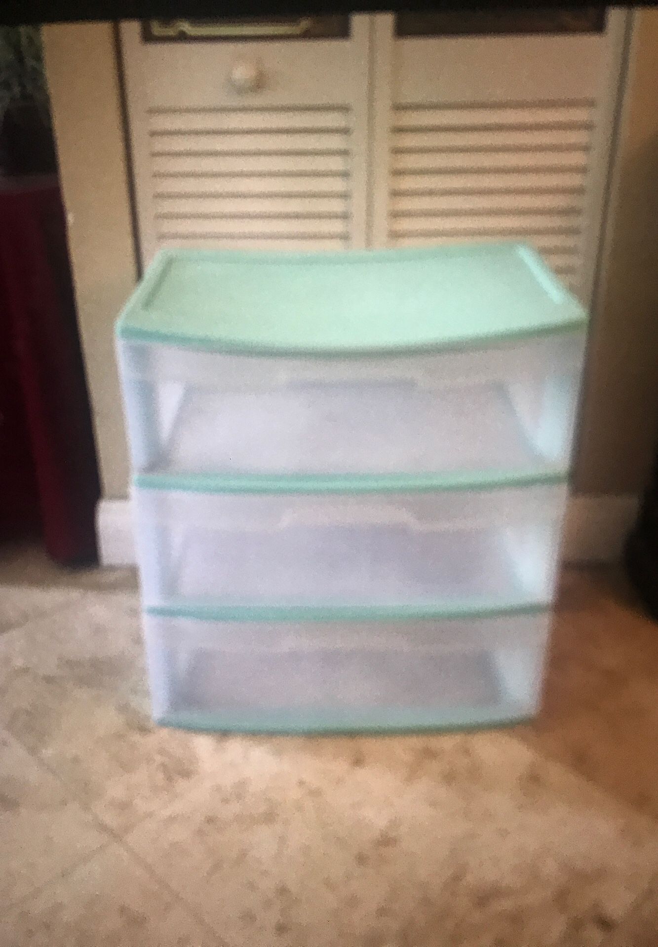 Plastic storage with drawers