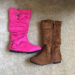 Toddler girl size 8 boots