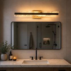 32 Inch Led Vanity Light Gold