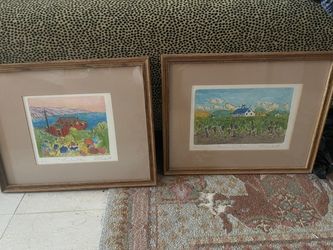 3 Professionally Framed Original and Limited Edition Water Colors