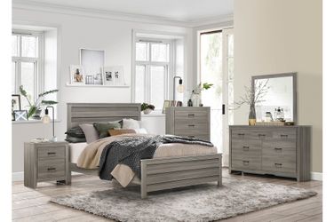 New Grey Queen Bedroom Set