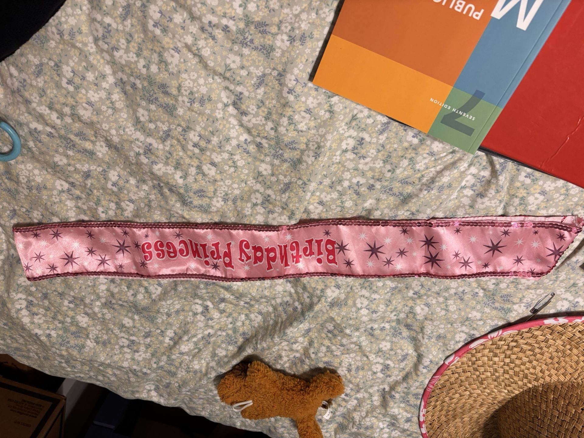 Birthday princess sash