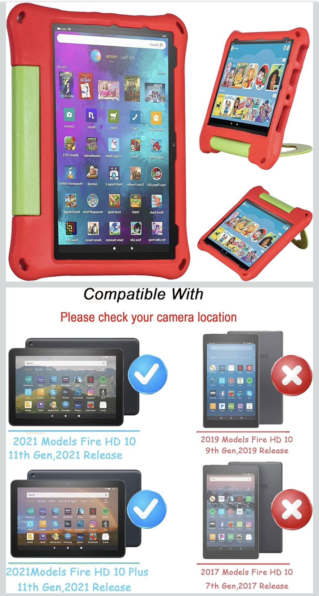 2023 New 10in Tablet Case for Kids