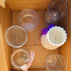 Box Of Flower Vases 