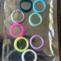 Silicone Stackable Woven Rings 
