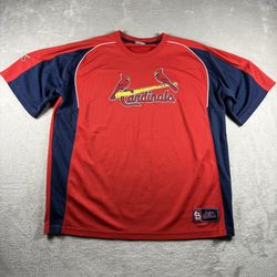 St. Louis Cardinals Baseball Jersey Men’s XL Red Practice Warm Up Shirt #675