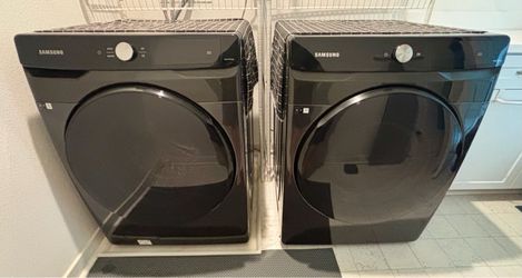 Samsung Smart Washer + Gas Dryer Set – Brushed Black