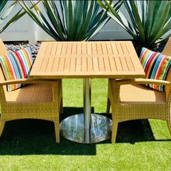 Teak / Wicker  Chairs By Gloster / Patio / Outdoor / Pool And Garden 