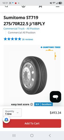 Sumitomo ST719
 275/70R22.5 J/18PLY