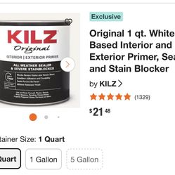 Kilz Primer Interior And Exterior 1 Qt