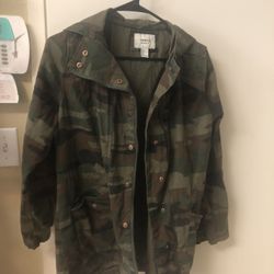 Hoodie Camo Girls Jacket 