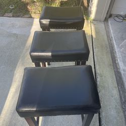 3 bar stool-black
