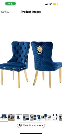 Royal Blue Dining Chairs