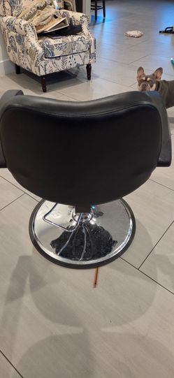 Black Hydraulic Salon Barber Chair