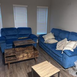 Blue Furniture Set