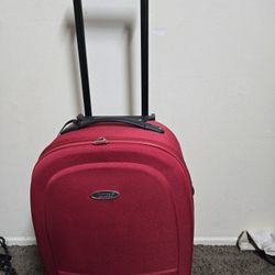 Red Samsonite Suitcase